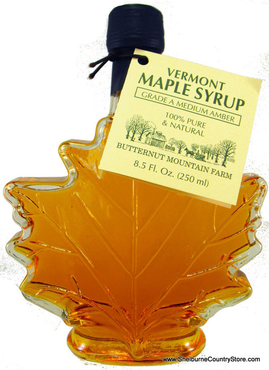 Sirop d'érable du Vermont Maple Leaf, catégorie A, couleur ambrée, goût riche - 240 ml