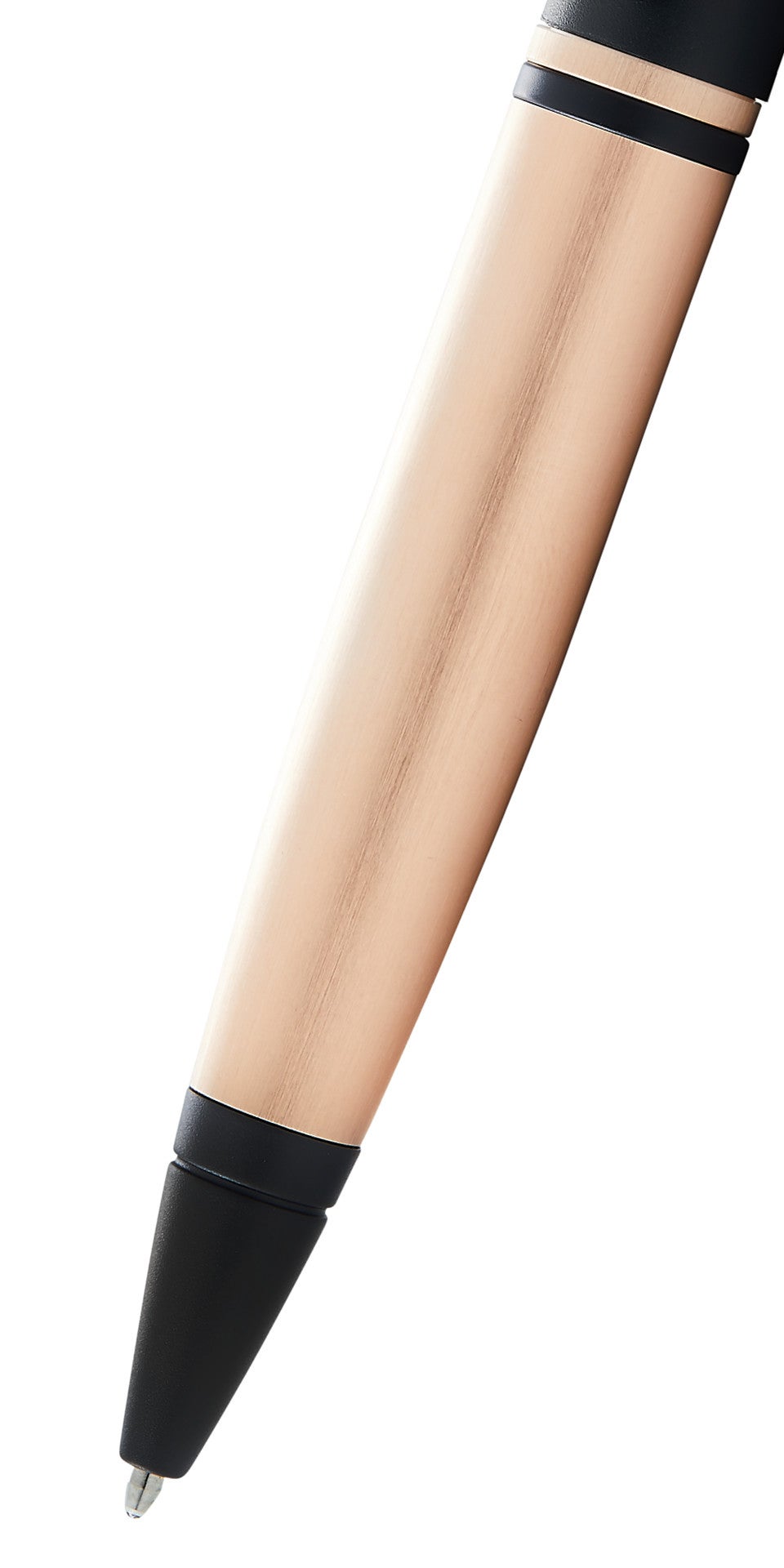 Calais ballpoint pen by A.T. Cross in brushed rose gold and black lacquer on Tampa Home & Garden Store