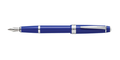Bailey Light blue resin fountain pen with silver trims and Cross clip extra-fine nib on Tampa Home & Garden Store