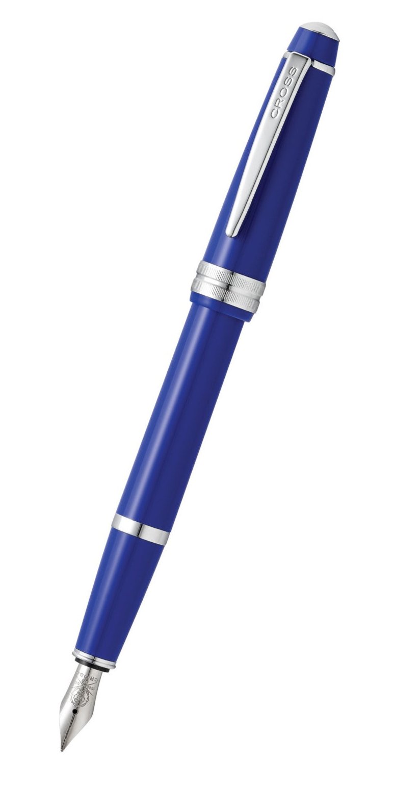 Bailey Light blue resin fountain pen by Cross with silver clip, cap band, extra-fine nib on Tampa Home & Garden Store