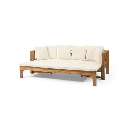 Outdoor Extendable Acacia Wood Sofa and Daybed