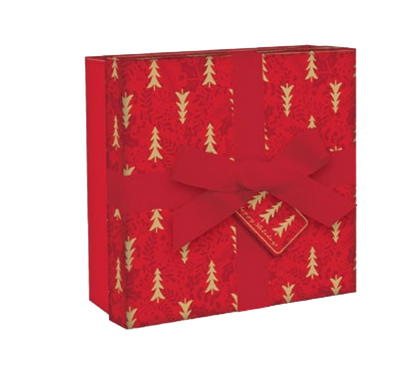 Boîte cadeau carrée avec ruban -