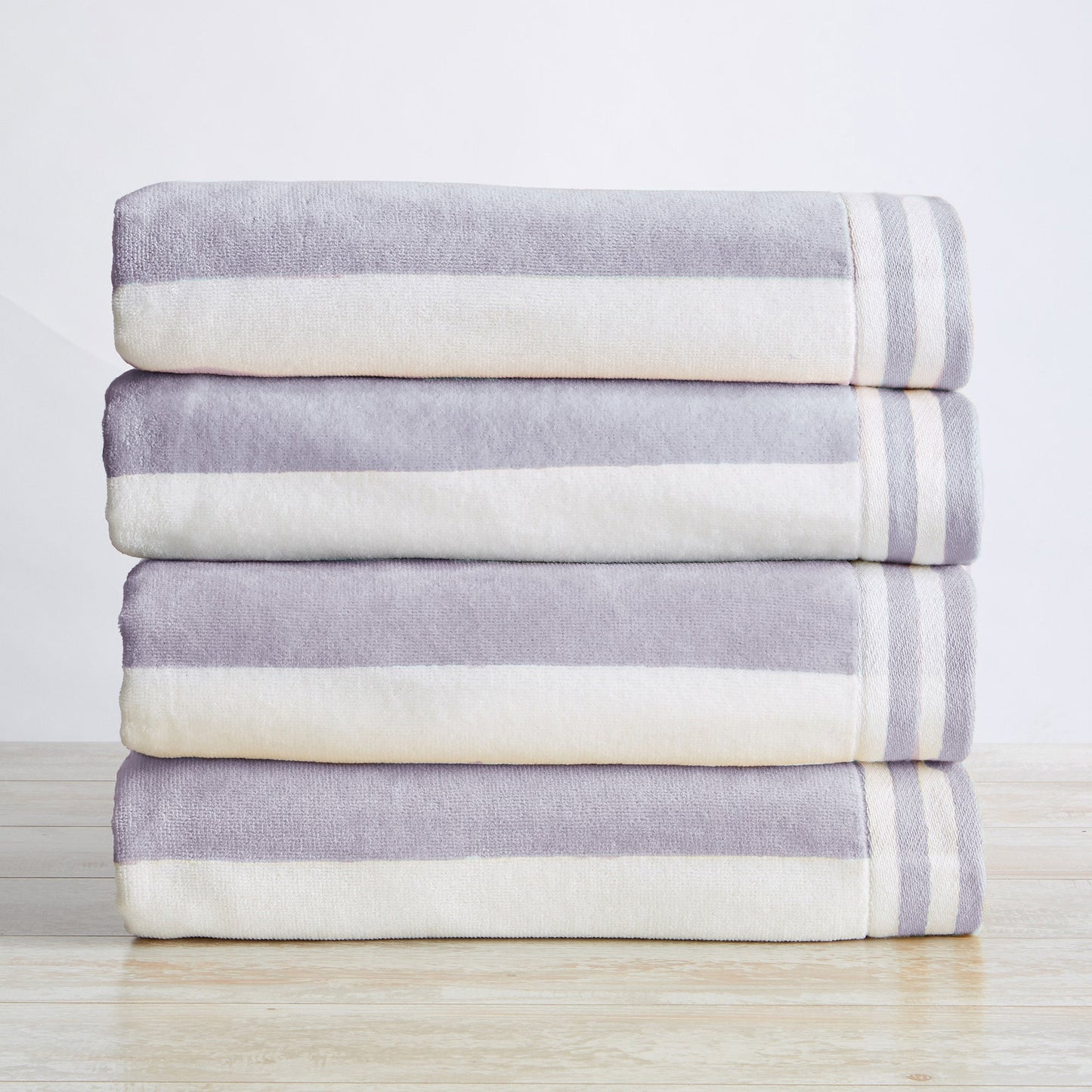 Striped Cabana Beach Towel and Soft Pastel Colors