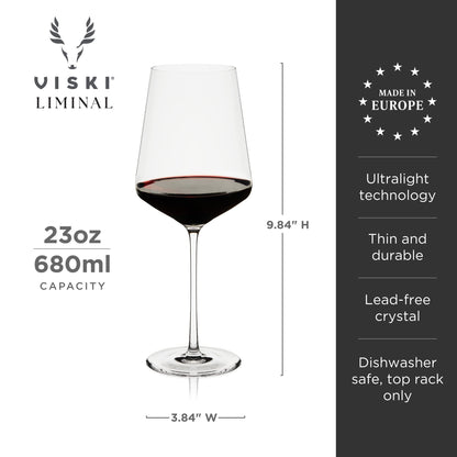 Set Of Liminal Everyday Crystal Wine Glasses