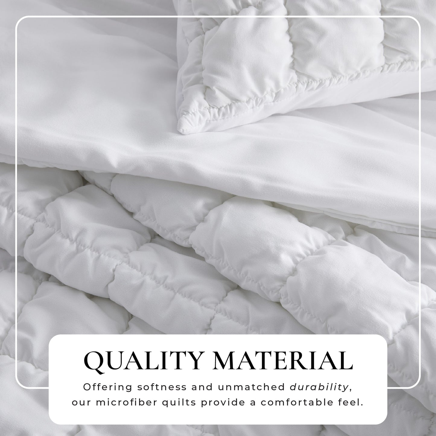 Soft Marshmallow Texture Quilt Set and Bedding