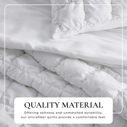 Soft Marshmallow Texture Quilt Set and Bedding