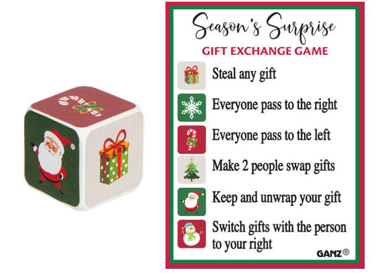 Jeu de dés d'échange de cadeaux
