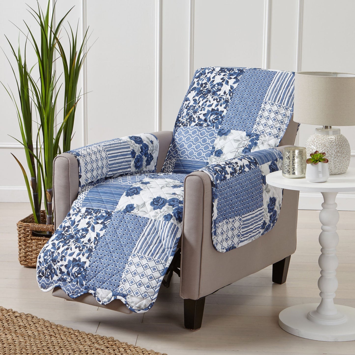 Reversible Floral Patchwork Furniture Cover
