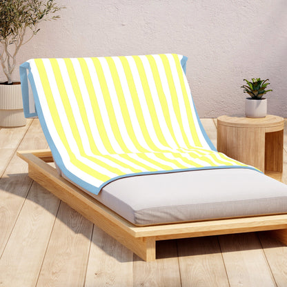 Cabana Cotton Beach Towel and Striped Border