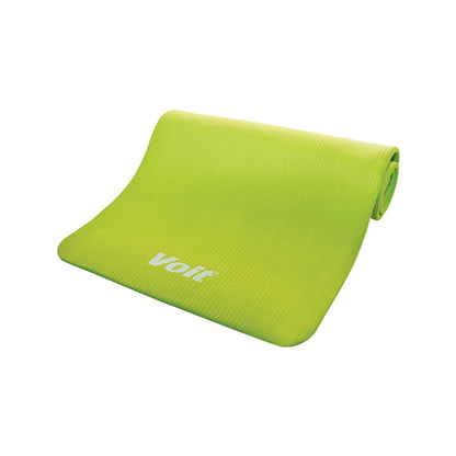 Voit green NBR yoga mat, 1 cm thick, non-slip, eco-friendly fitness accessory on Tampa Home & Garden Store