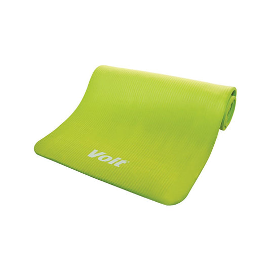 Voit green NBR yoga mat, 1 cm thick, non-slip, eco-friendly fitness accessory on Tampa Home & Garden Store