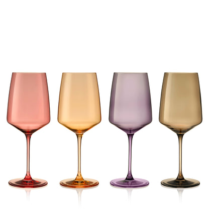 Reserve Nouveau Crystal Wine Glasses Set Of Four