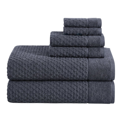 Cotton Diamond Waffle Weave Bath Towel Set