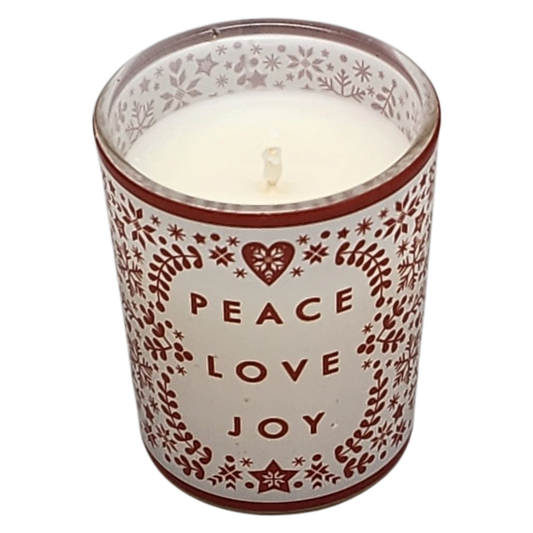 Glass Votive Scented Candle - Boughs of Holly