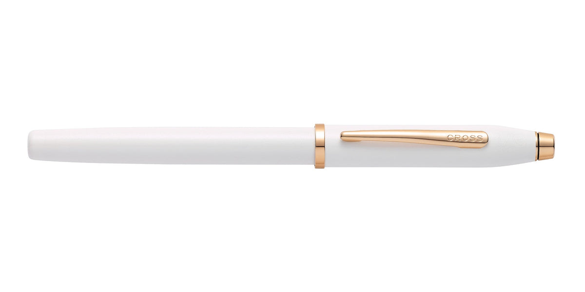 Cross Century II pearlescent white lacquer fountain pen with rose-gold clip, medium nib on Tampa Home & Garden Store