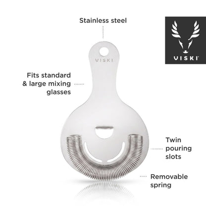 Harrison Stainless Steel Hawthorne Strainer