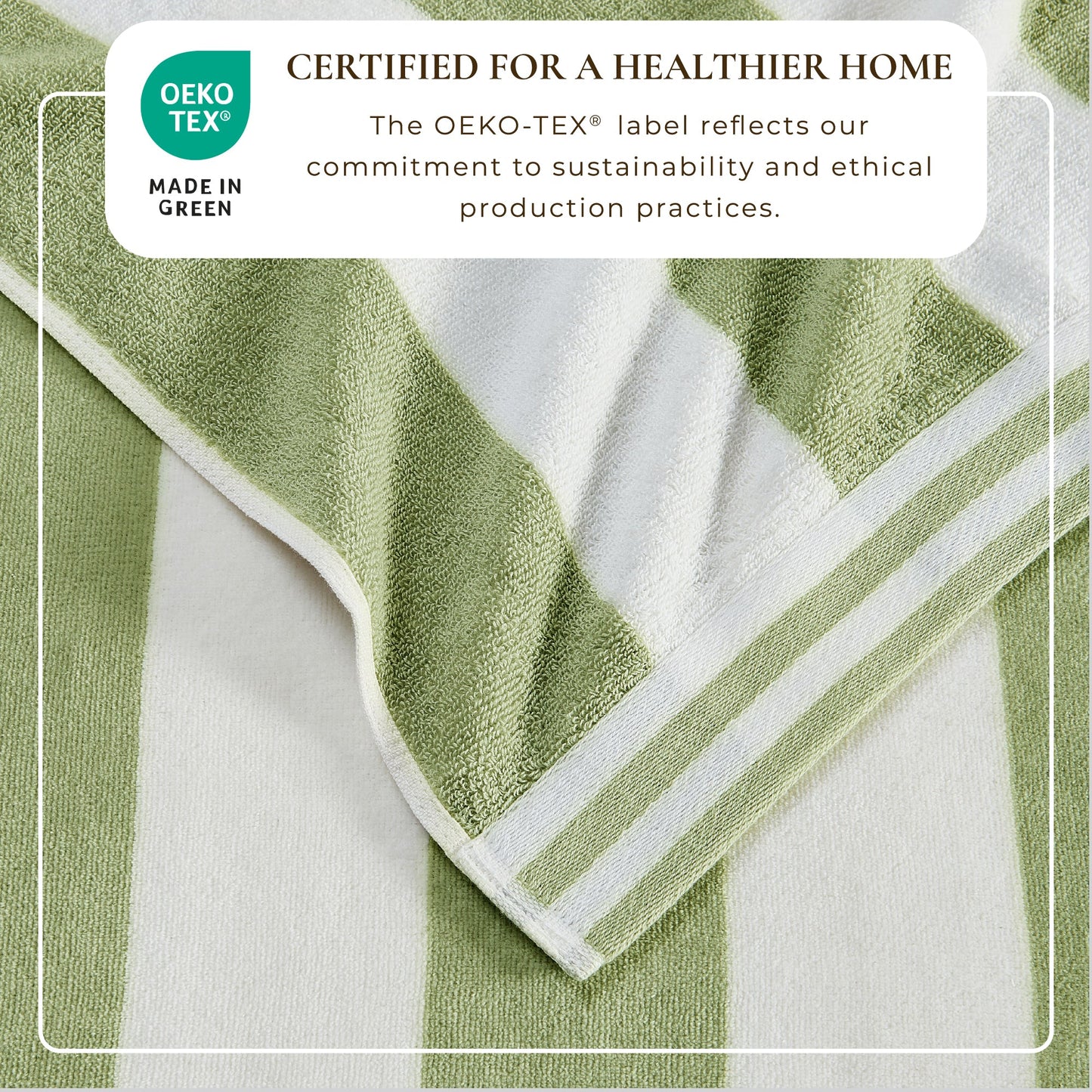 Striped Cabana Beach Towel and Soft Pastel Colors