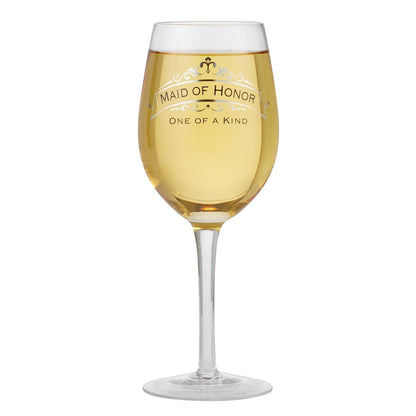 Verre à vin de la demoiselle d'honneur