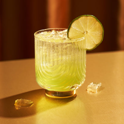 Gold Gatsby Double Old Fashioned Glass Set of 2
