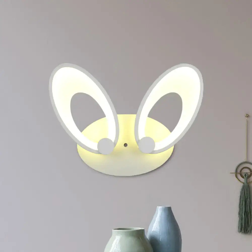 Yellow bunny LED ceiling light with white illuminated ears for bedroom decor Decorbites on Tampa Home & Garden Store