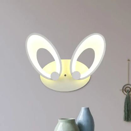 Yellow bunny LED ceiling light with white illuminated ears for bedroom decor Decorbites on Tampa Home & Garden Store