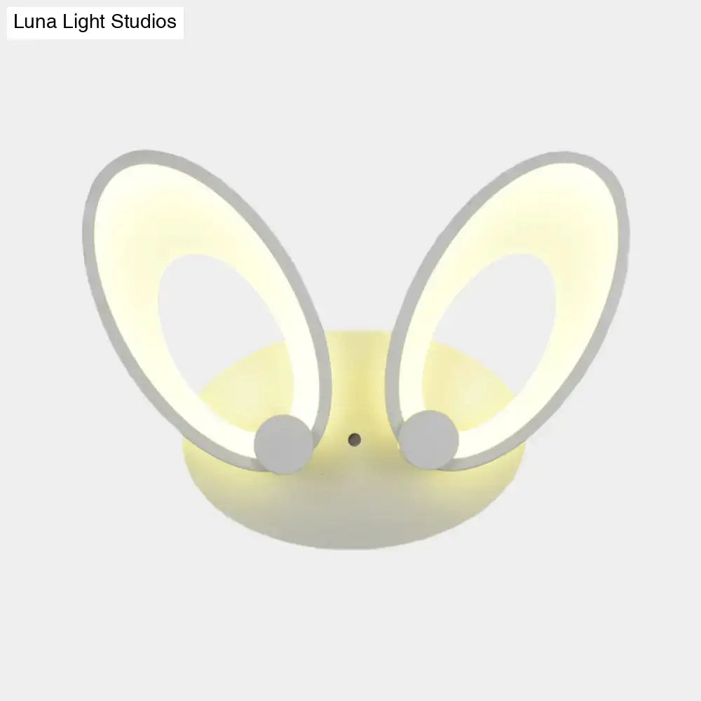 Yellow bunny LED ceiling light with white finish for bedroom decor Decorbites on Tampa Home & Garden Store