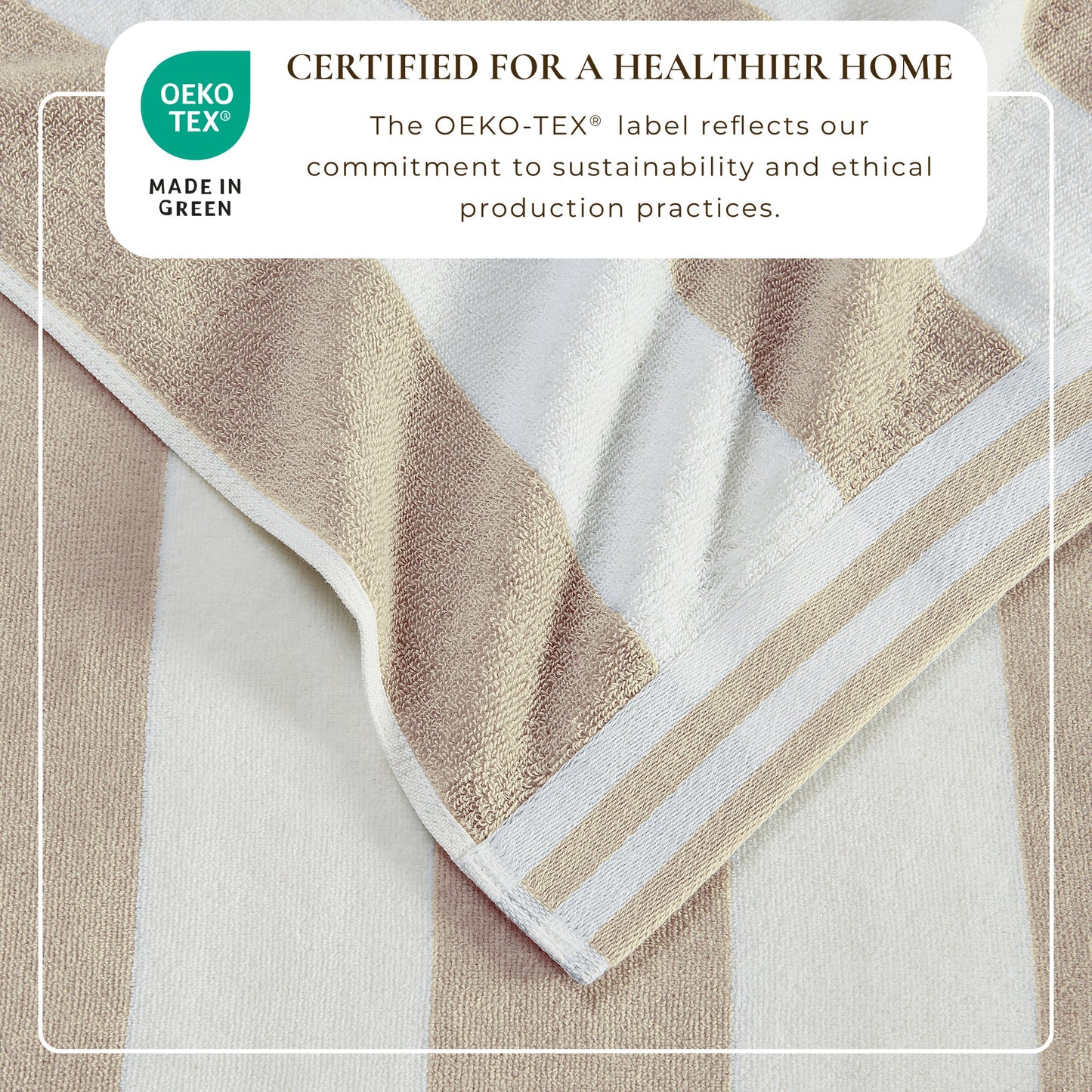 Striped Cabana Beach Towel and Soft Pastel Colors