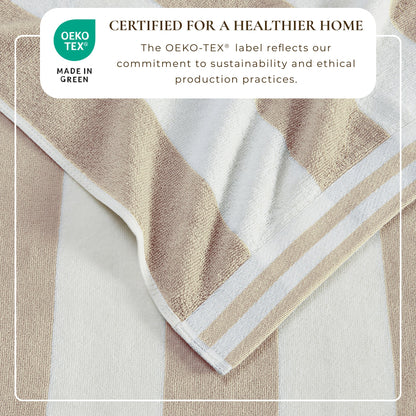 Striped Cabana Beach Towel and Soft Pastel Colors