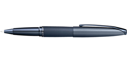 ATX Sandblasted Dark Blue Rollerball Pen by A.T. Cross, textured blue body on Tampa Home & Garden Store