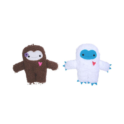 Set de regalo de peluche para perro Yeti y muñeco de nieve: con chirriador y papel arrugado para un juego divertido