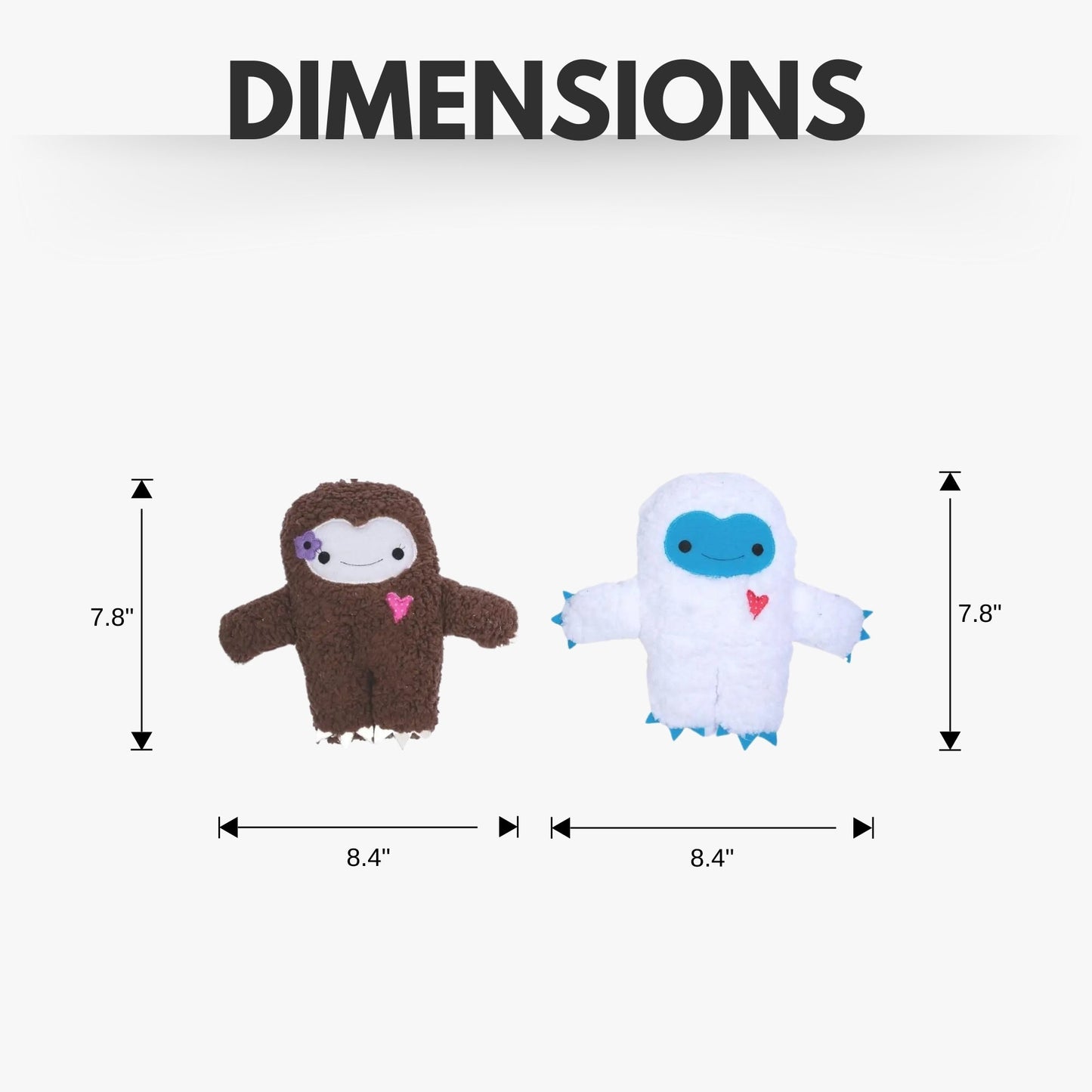 Set de regalo de peluche para perro Yeti y muñeco de nieve: con chirriador y papel arrugado para un juego divertido