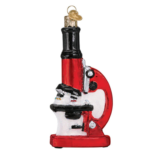 Ornement en verre de microscope