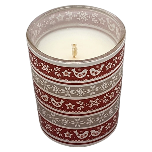 Glass Votive Scented Candle - Cinnamon Swirl