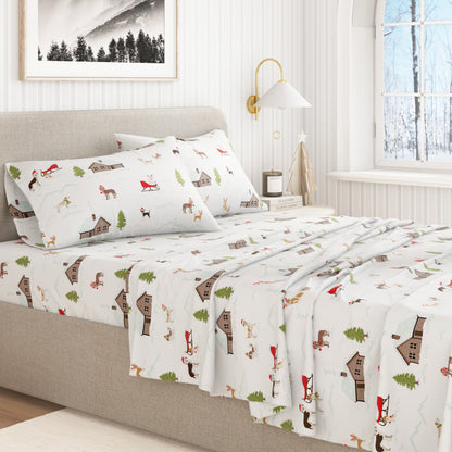 Soft and Plush Turkish Cotton Christmas Sheets