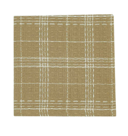 Paño de cocina Fieldstone Plaid - Crema