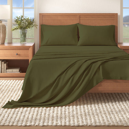 Soft and Natural Cotton Flannel Sheet Set