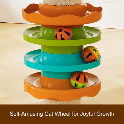 Floor to ceiling cat tree with wood condo cave bed and hammock adjustable height by HouseOfZazla on Tampa Home & Garden Store