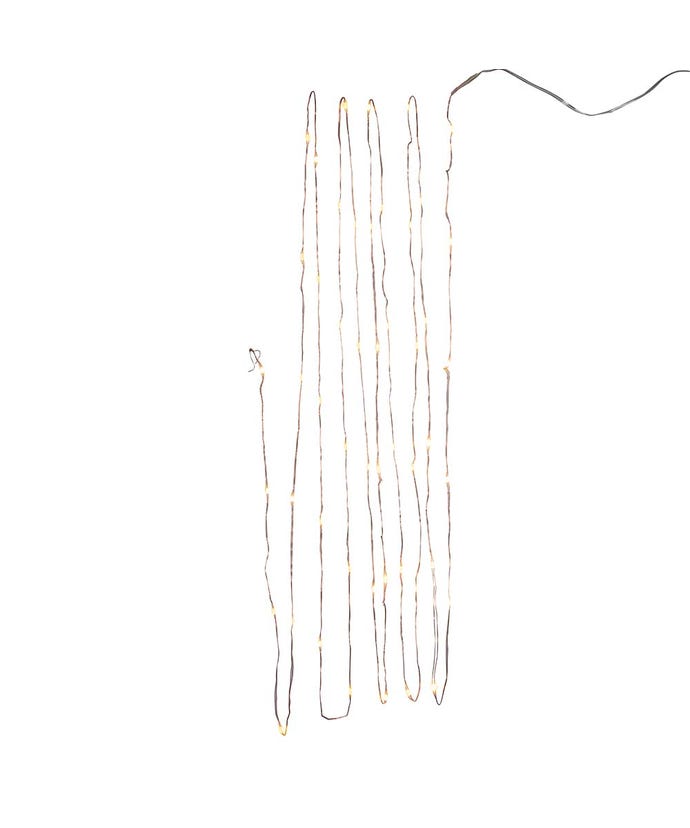 50-Light Battery-Operated Warm White Superbright LED Light Set