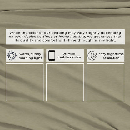 Heathered Jersey and Cotton Blend Bed Sheets