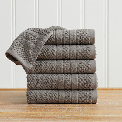 Premium Cotton Checkered Jacquard Towel for Bath