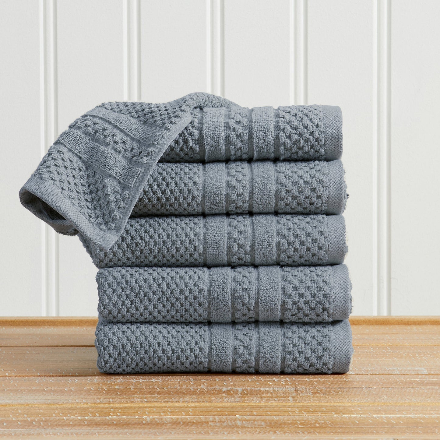 Premium Cotton Checkered Jacquard Towel for Bath
