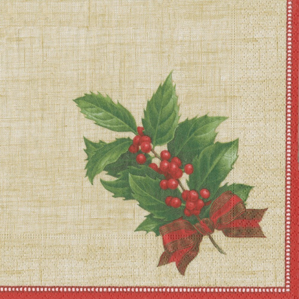 Serviette de cocktail Holly Linen (Or)