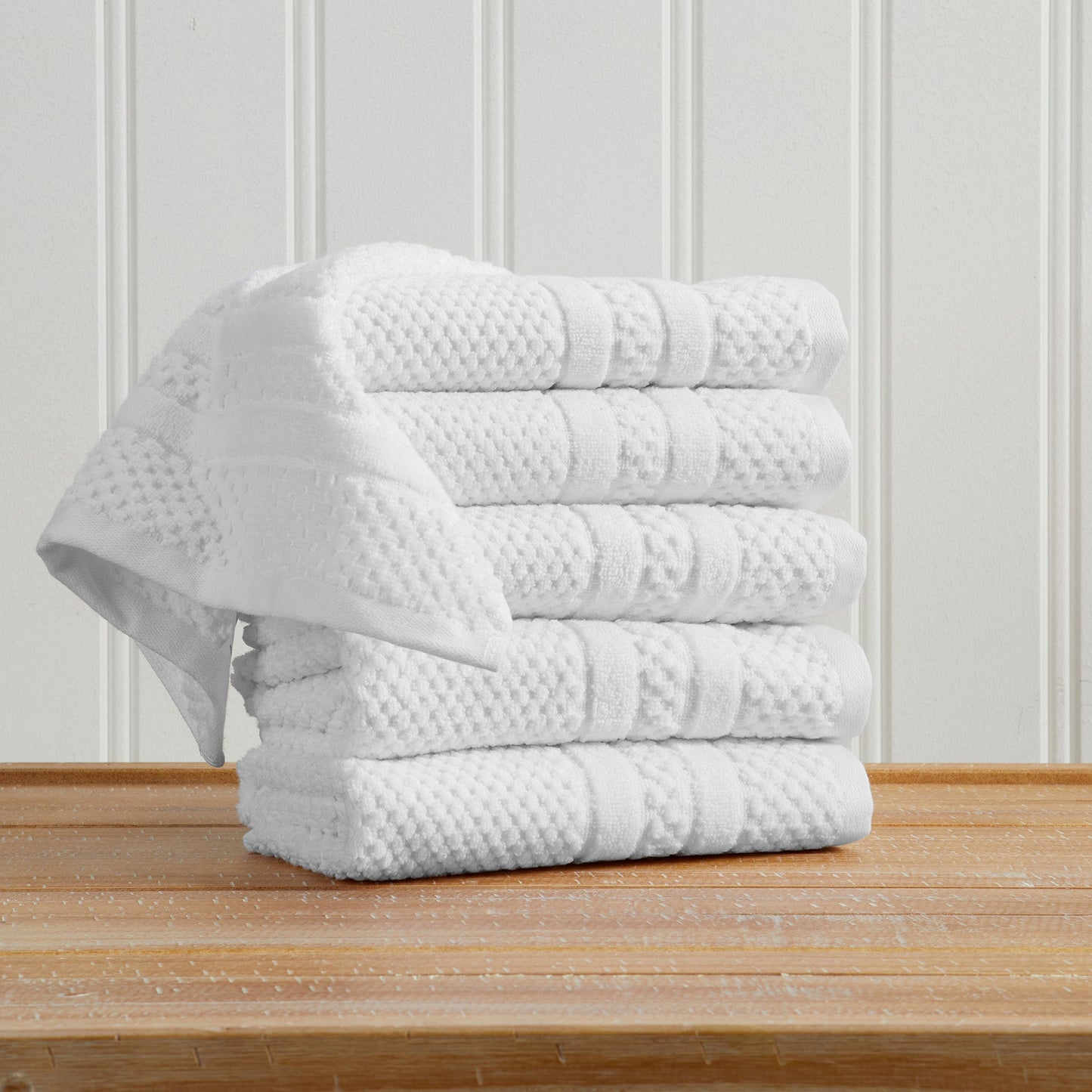 Premium Cotton Checkered Jacquard Towel for Bath