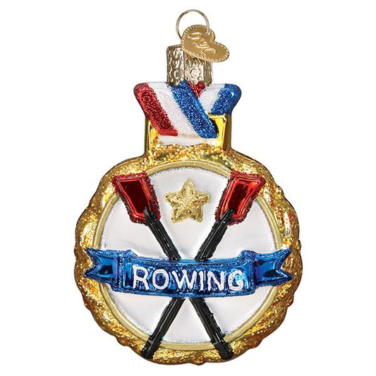 Rowing Glass Ornament - Tampa Home & Garden Store