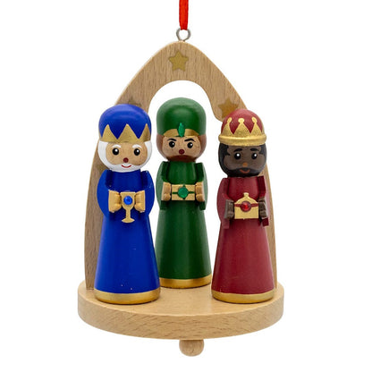 Adorno tríptico de los Tres Reyes Magos