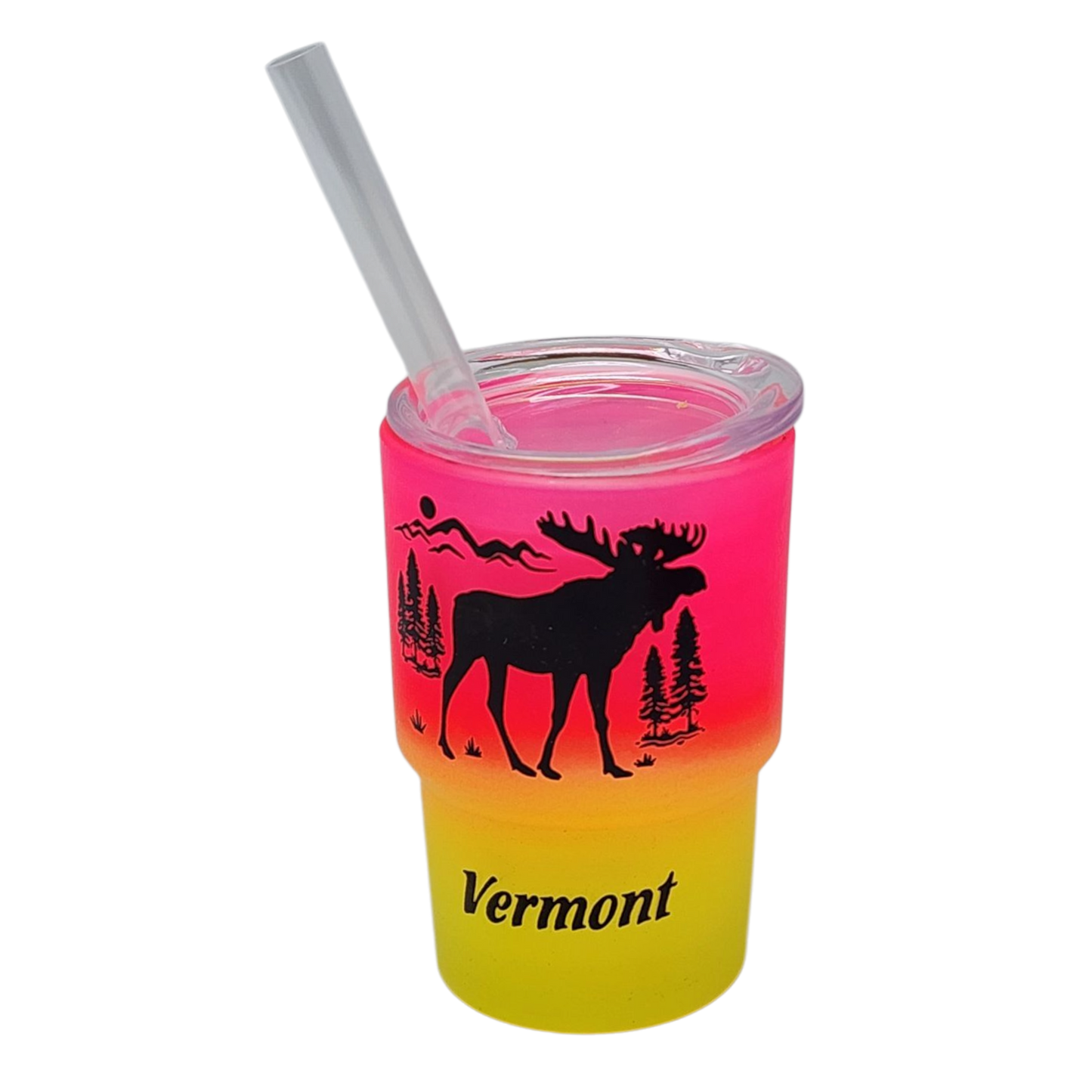 Vermont Glass Moose Shooter 2 oz - Sunset Fizz