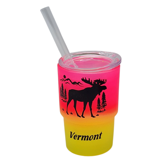 Vermont Glass Moose Shooter 2 oz - Sunset Fizz
