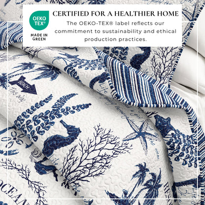 Coastal Quilt Set in the Catalina Collection