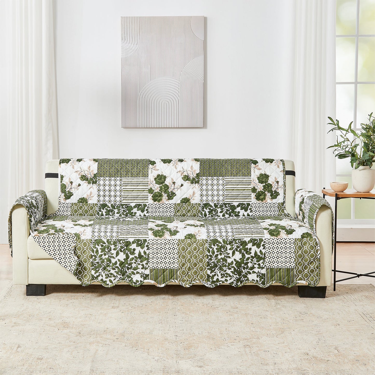 Reversible Floral Patchwork Furniture Cover