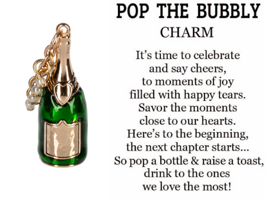 Pop the Bubbly Charm - Tampa Home & Garden Store